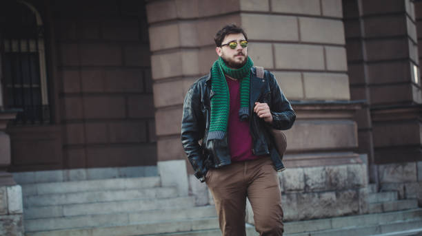 istock Hipster man in the city 657942438
