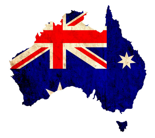 istock Vintage paper map of Australia 657942472