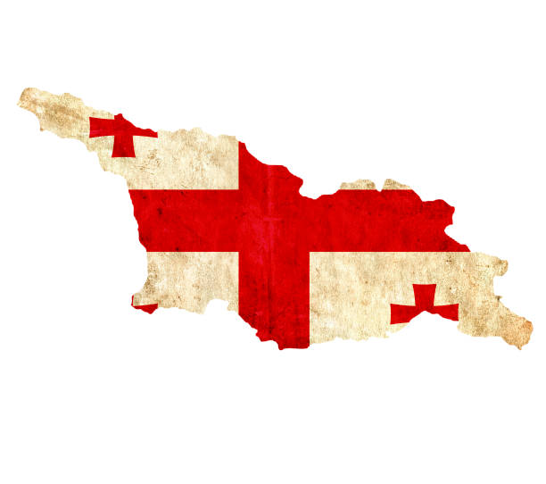 istock Vintage paper map of Georgia 657942588
