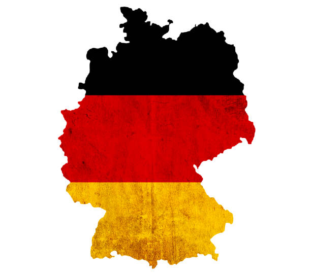 istock Vintage paper map of Germany 657942610
