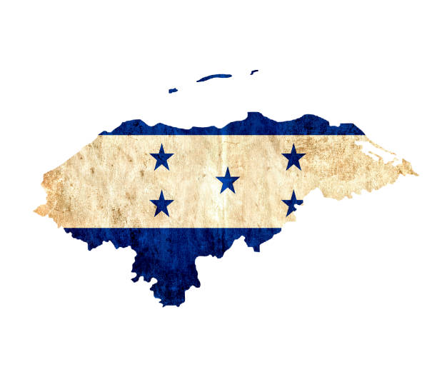 istock Vintage paper map of Honduras 657942654