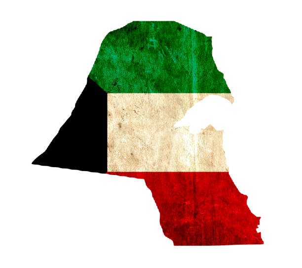 istock Vintage paper map of Kuwait 657942670