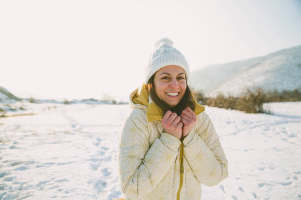 istock Winter young woman portrait. 657955692