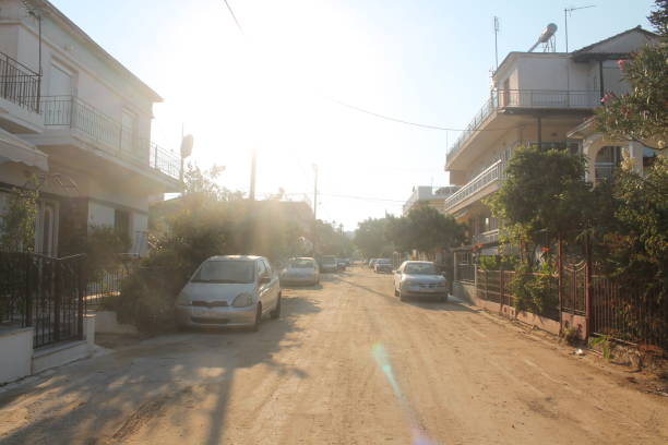 istock Muddy street in Thessaloniki, Greece 657956230