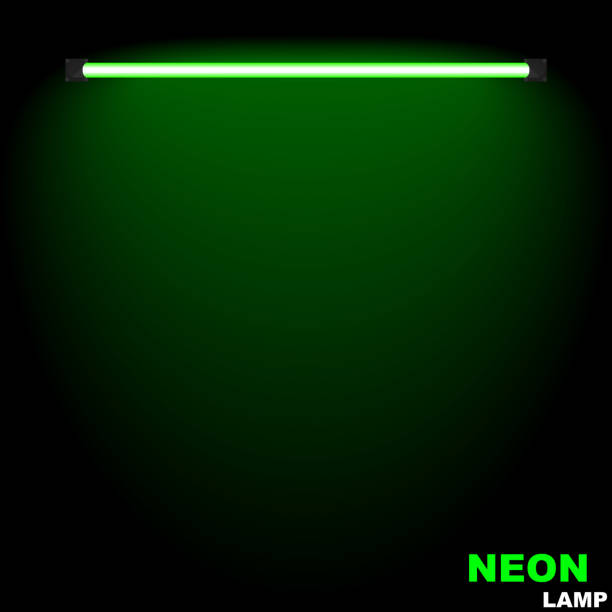輝くネオン ランプ グリーン - neon light点のイラスト素材／クリップアート素材／マンガ素材／アイコン素材