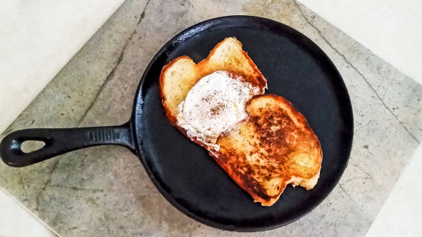 istock Food Backgrounds - Fried Egg and Toast 657971776