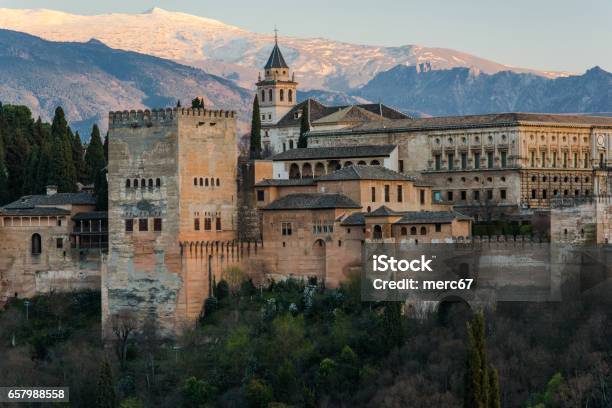 Alhambra Palace In Granadaspain Stock Photo - Download Image Now - Albaicin, Alhambra - Spain, Andalucian Sierra Nevada