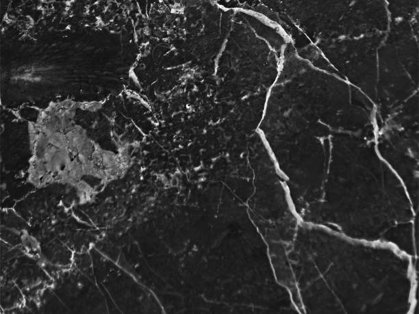 istock Black marble patterned texture background, Detailed genuine marble from nature. 658021028
