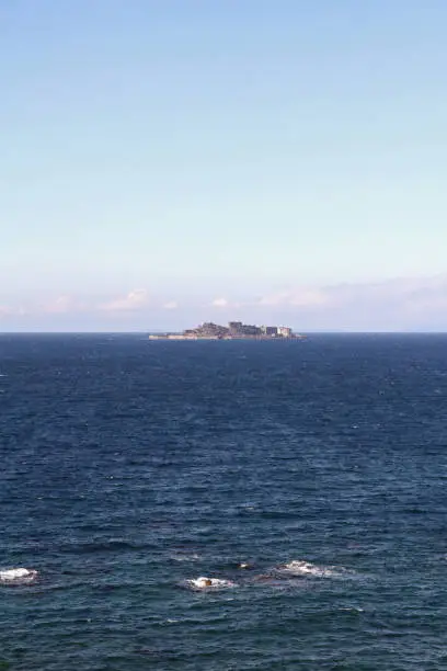 Gunkan jima (battleship island) in Nagasaki, Japan