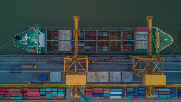 istock container ship in import export and business logistic by crane 658024624