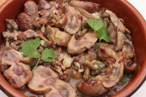 Veal kidney with mushrooms from Paris Veal kidney with mushrooms from Paris - Madeira sauce madeira sauce stock pictures, royalty-free photos & images
