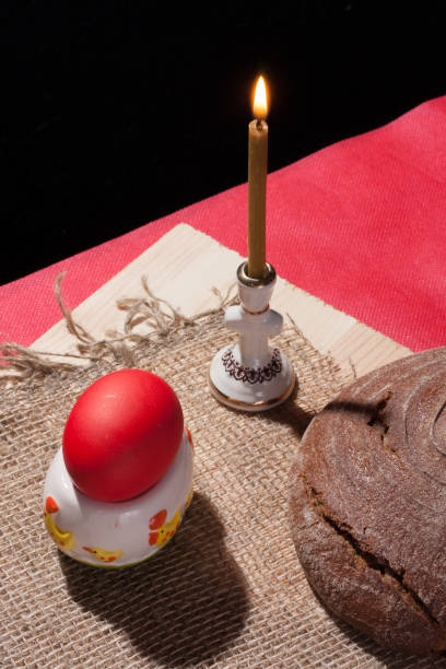 istock The Easter table in a traditional holiday still life composition 658036316