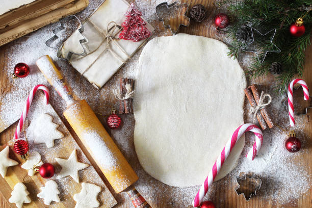 istock New Year delicacy cooking butter biscuits of different shapes on 658045224