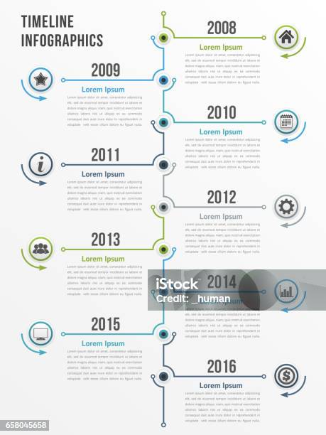 年表 - タイムラインのベクターアート素材や画像を多数ご用意 - タイムライン, 縦位置, インフォグラフィック