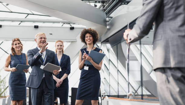 istock Business People on a Conference Event Asking Questions 658051850