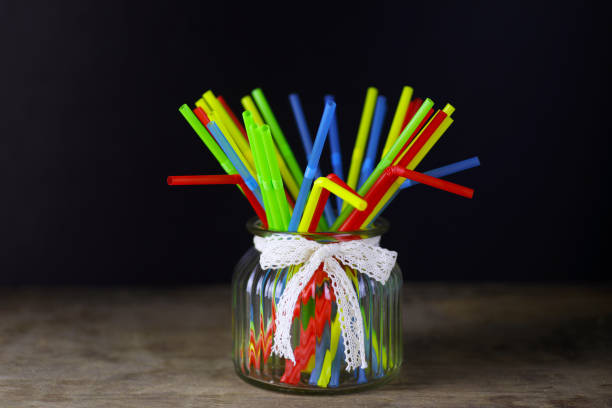istock colored plastic cocktail tubes standing in a glass 658054608