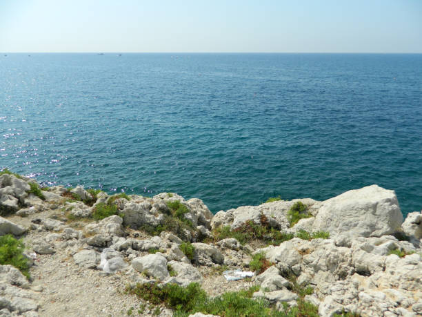 Sea and rocks stock photo