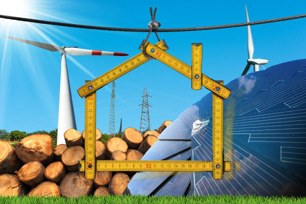 istock Project of Ecological House - Renewable Energies 658076522