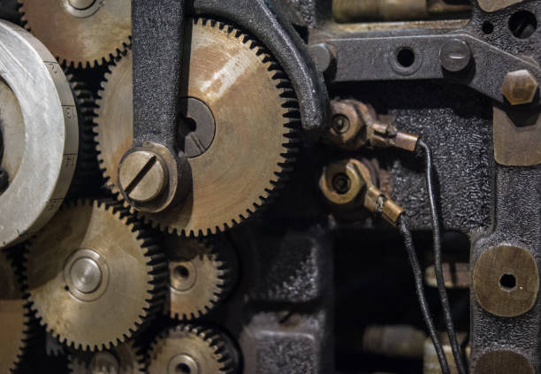 istock The gears of a old and vintage machine 658078740