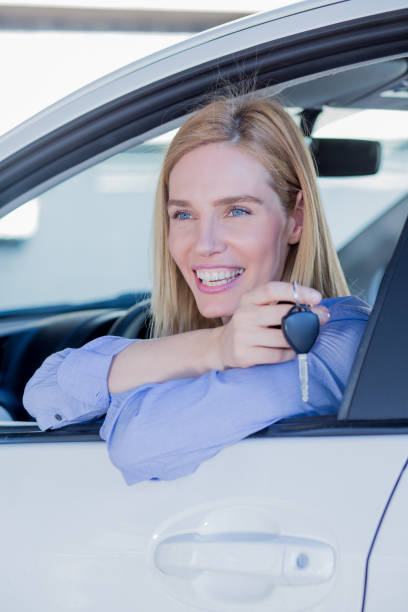 istock Woman in car 658085642