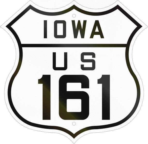 Historic Iowa Highway Route shield from 1926 used in the US Historic Iowa Highway Route shield from 1926 used in the US. 1926 stock illustrations