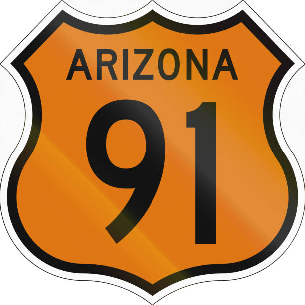 Historic Arizona Highway Route shield from 1958 used in the US.