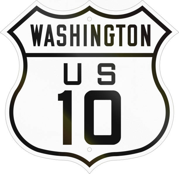 istock Historic Washington Highway Route shield from 1926 used in the US 658110994