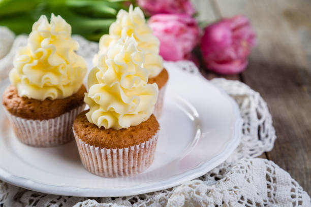 istock Cupcakes with buttercream frosting 658111762