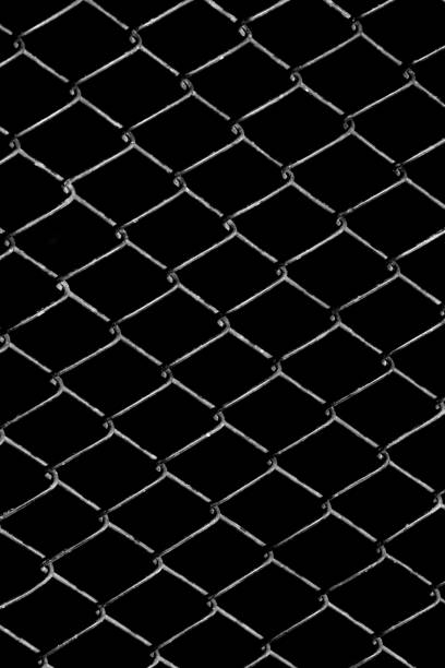 istock metal grid on a black background 658122118