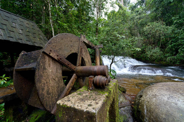 istock turbine baler in forrest 658123448