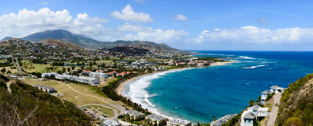istock Panoramic of Saint Kitts eastern coastal beaches. 658123452
