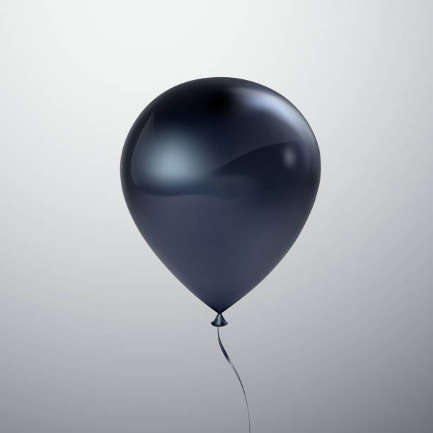 istock Vector festive illustration of flying realistic glossy balloon 658126116
