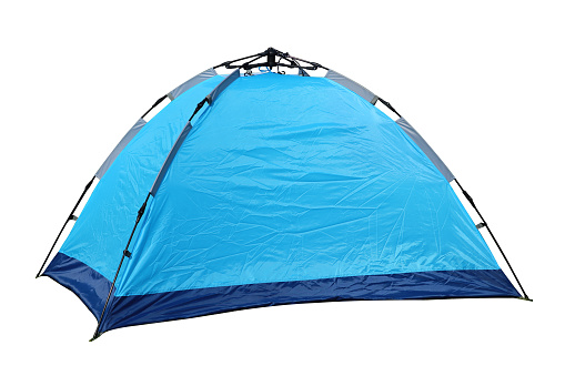 The tent on the white background