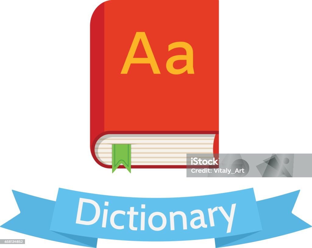 Dictionary Image Reference Vector Flat Style Dictionary Illustration Stock Illustration - Download ...