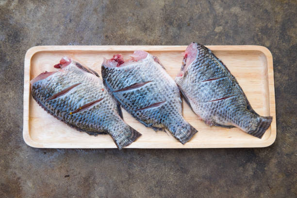 istock Tilapia Fish. It Thai call PLANIL, preparing for cooking, Thai style food 658141806