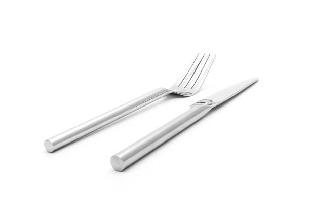 istock cutlery set with fork knife and spoon on white 658157338