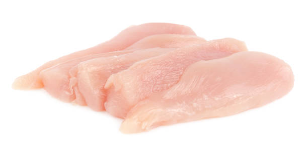 istock Sliced chicken fillet breast isolated 658163498