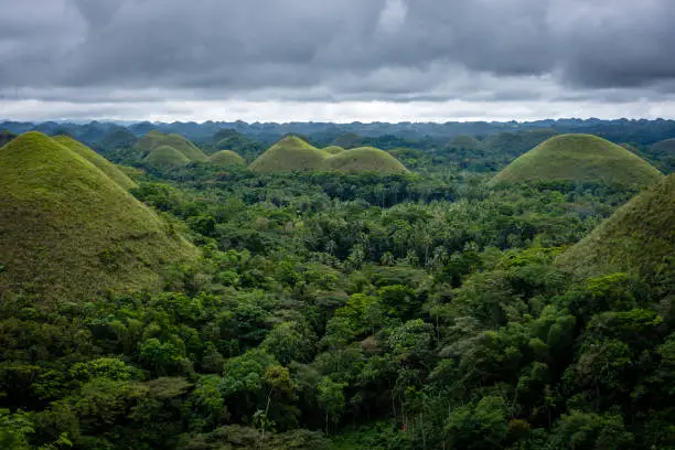 Photo of Famous Chocolate Mountains of Bohol Island, Philippines