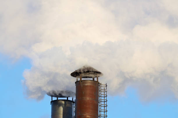 istock The smoke from industrial chimneys. 658164162