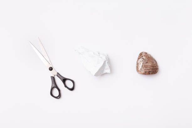 istock Rock, paper, scissors is best choice way to decision making 658164590