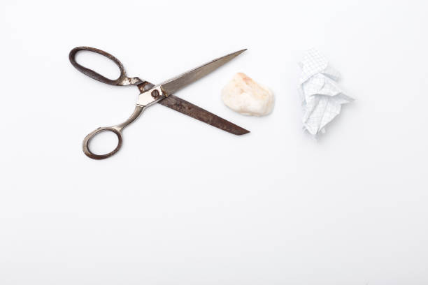 istock Rock, paper, scissors is best choice way to decision making 658164628