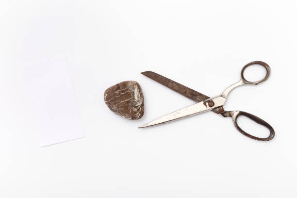 istock Rock, paper, scissors is best choice way to decision making 658164652
