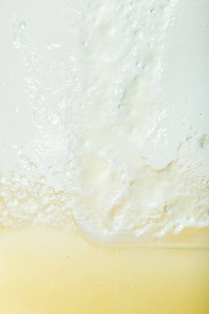 honey on glass. macro