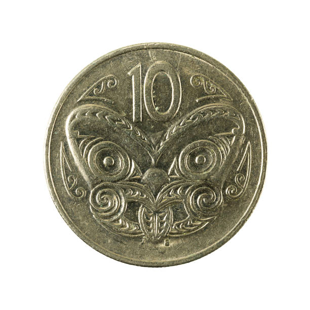 istock 10 new zealand cent coin (1987) reverse isolated on white background 658170750