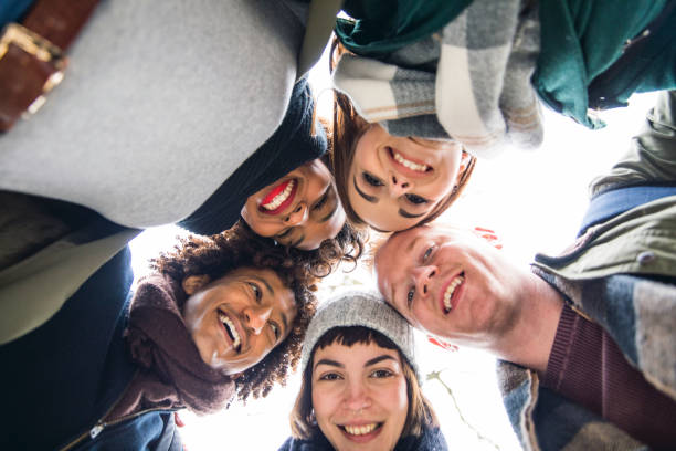 istock Friends having a blast in London 658174908