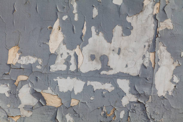 istock grey textured wall of old paint 658175222