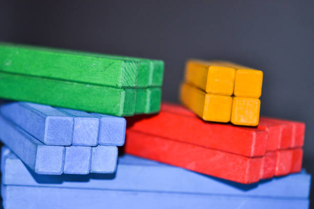 istock Colored wooden toys 658175254