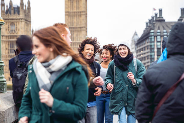 istock Friends having a blast in London 658181484