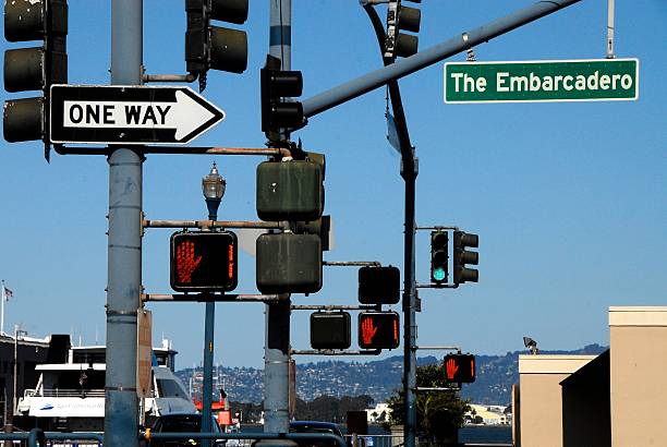 istock Low Angle View Of Road Signal 658183375