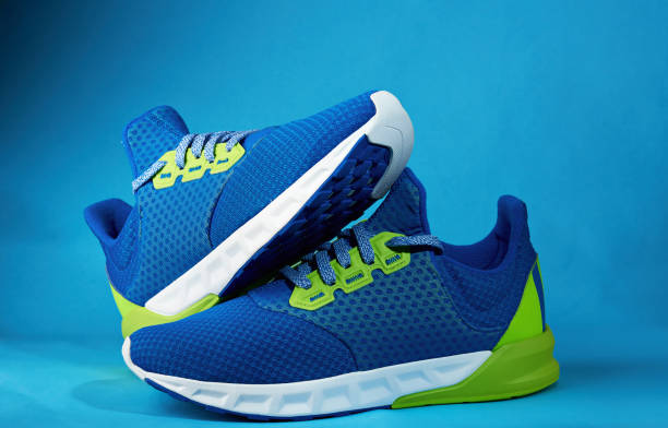 istock Pair of blue shoes 658184368